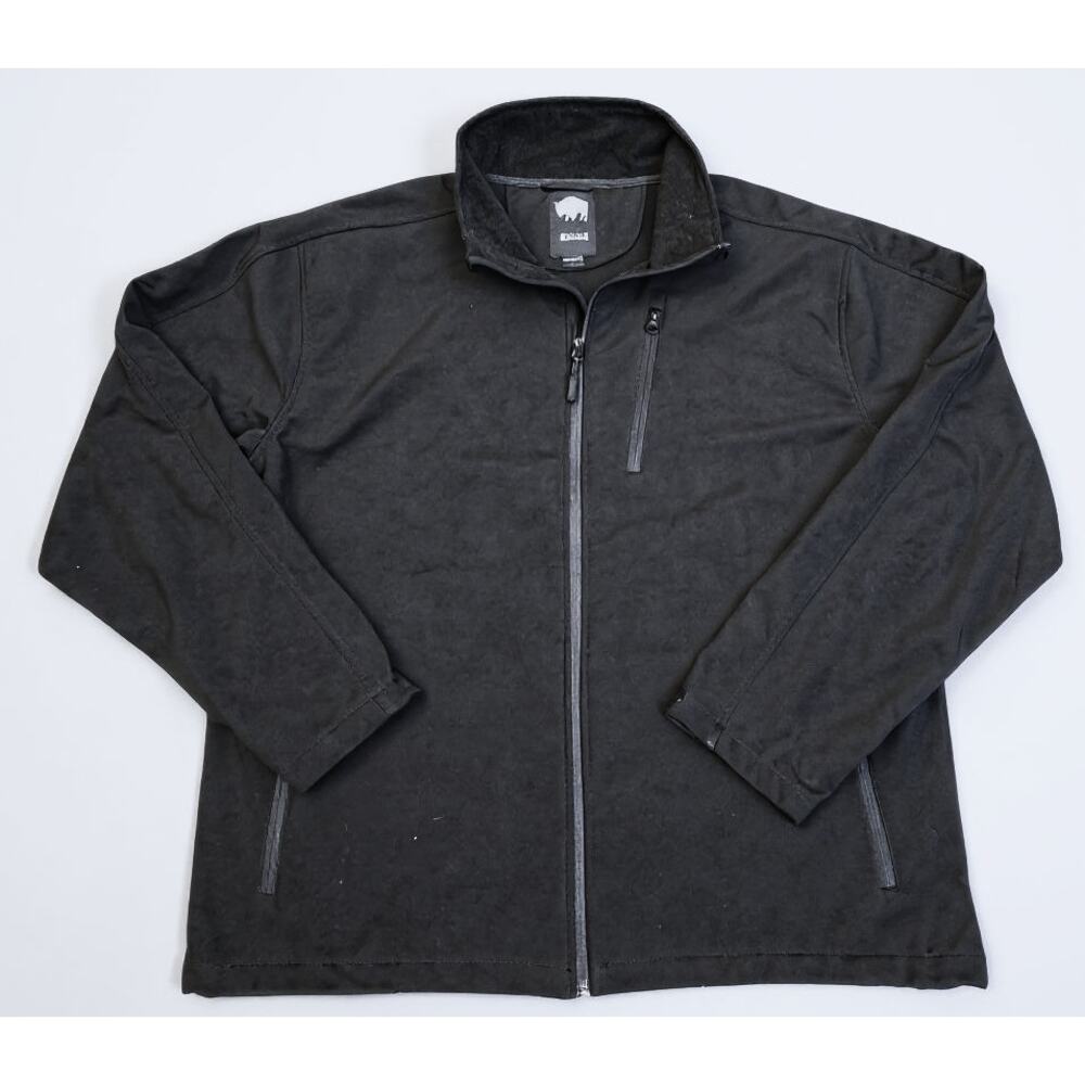 Buffalo Outdoors‎ Mens Black Softshell Jacket Size XL Extra Large